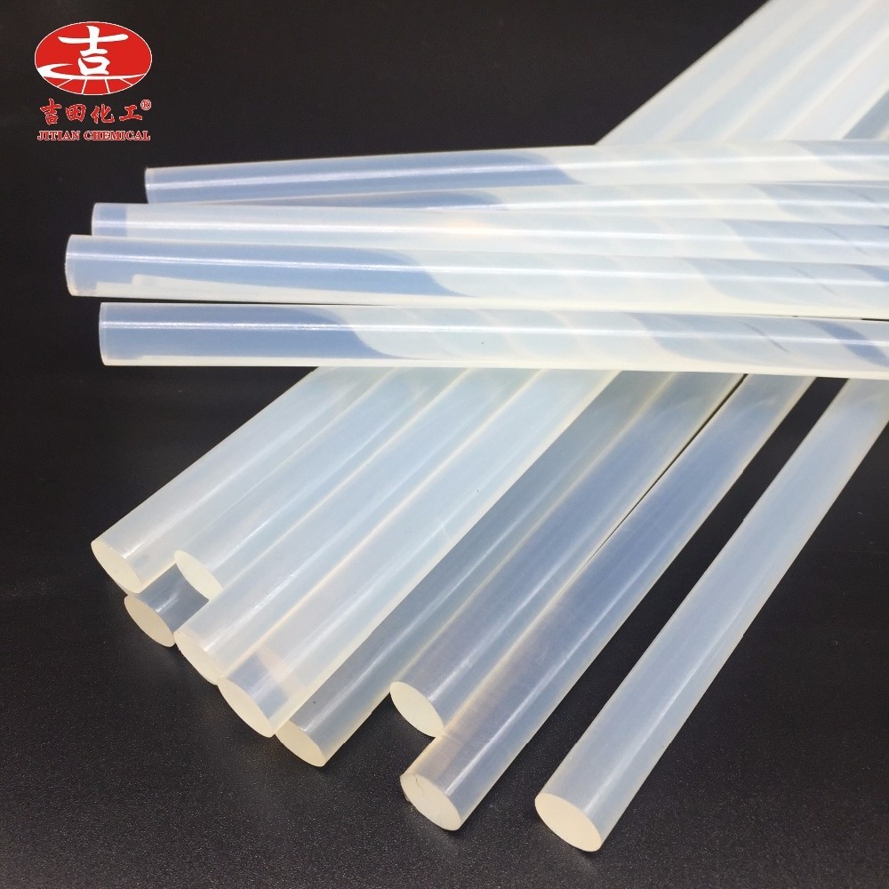 eco JITIAN brands transparent polypropylene 11mm eva hotmelt adhesive tube gun 7mm hot melt glue stick