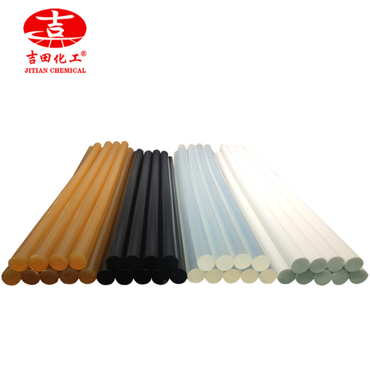 eco JITIAN brands transparent polypropylene 11mm eva hotmelt adhesive tube gun 7mm hot melt glue stick