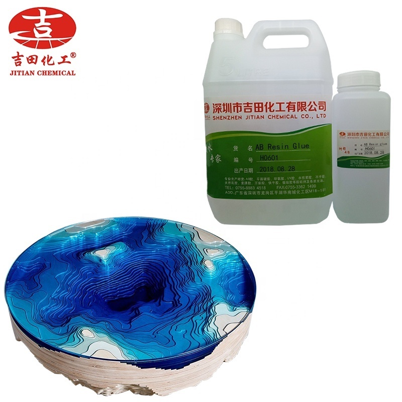 Epoxy resin for wood Chinese factory trade guarantee desktop adhesive for epoxy resin DIY table carpentry