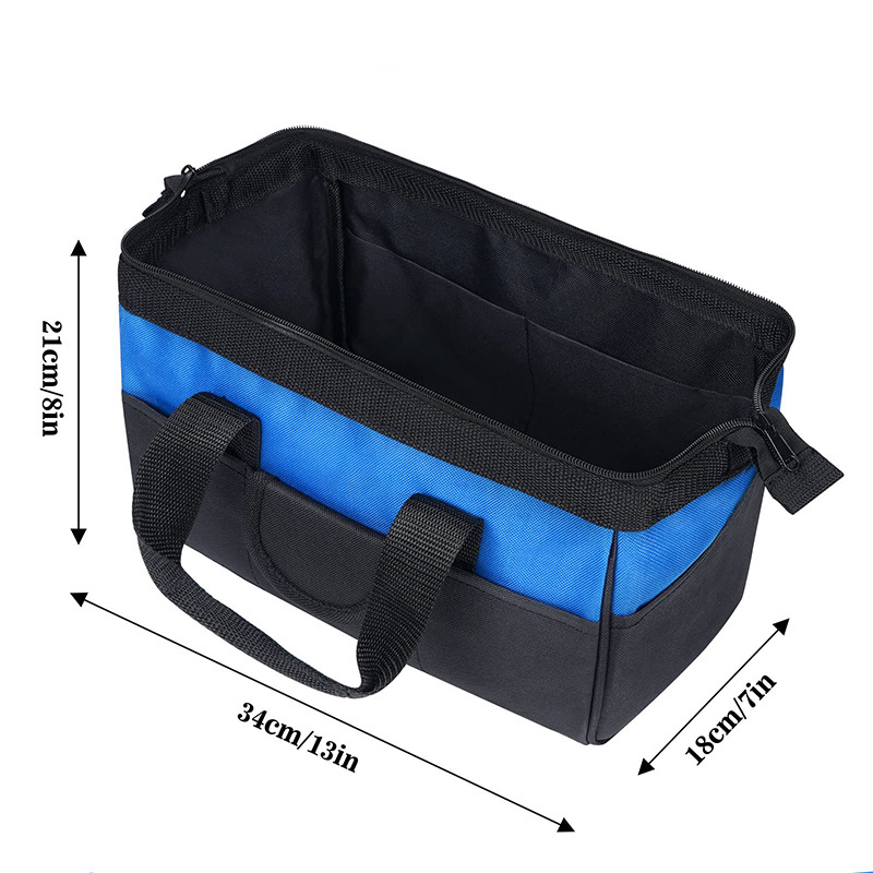 Waterproof Large Storage Multifunctional Heavy Duty Portable Canvas  Tools Tote Bags Zippered Electrician Tool Bag For Tools