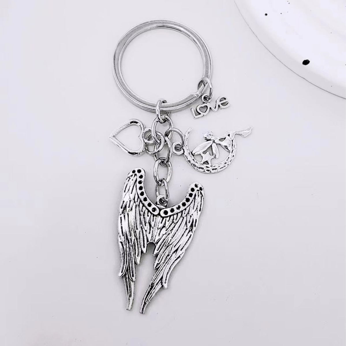 Angel Wings Cupid Wings Couple Valentine's Day Gift Key Chain Saw Screwdriver Wrench Tool Key Chain