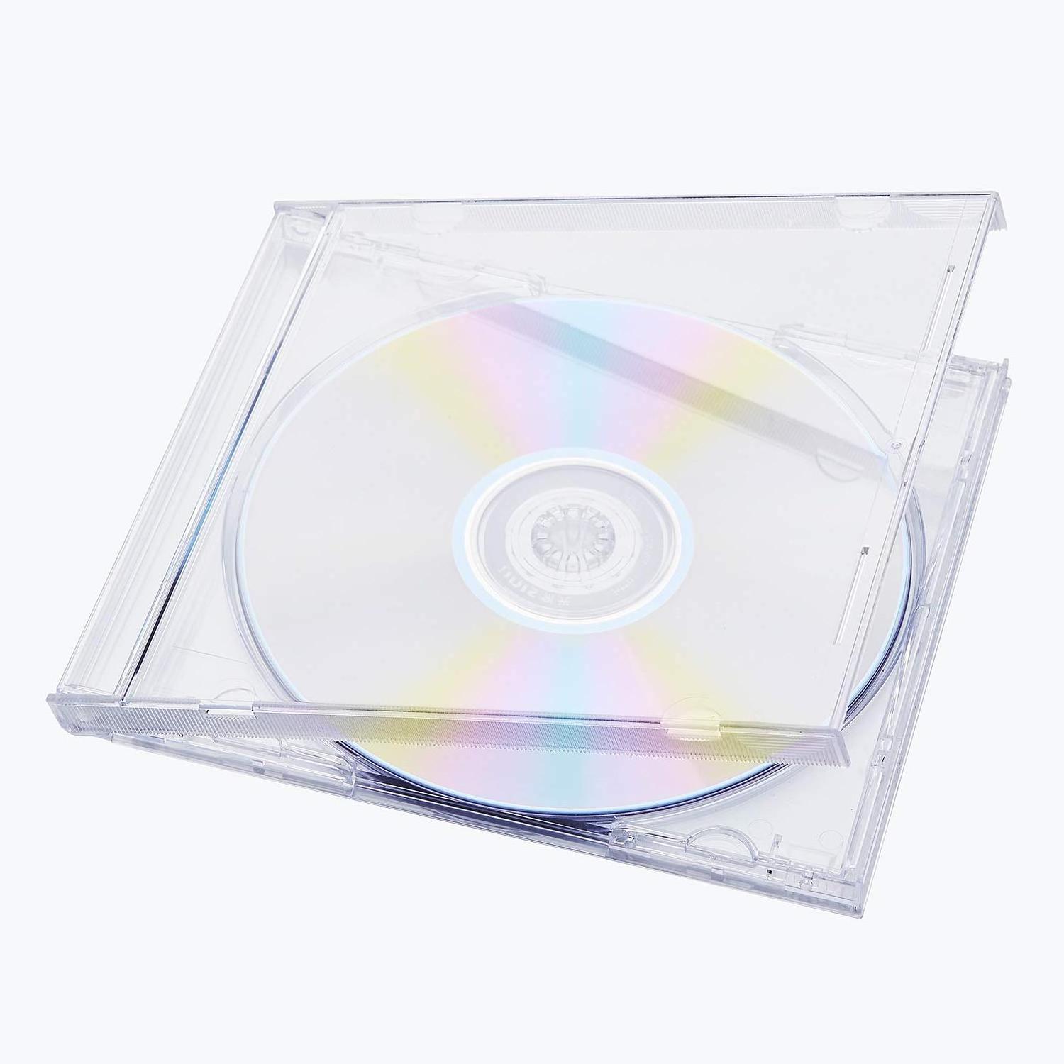 Custom high transparent acrylic CD case DVD set Movie Music VCD ultra thin double DVD protection case