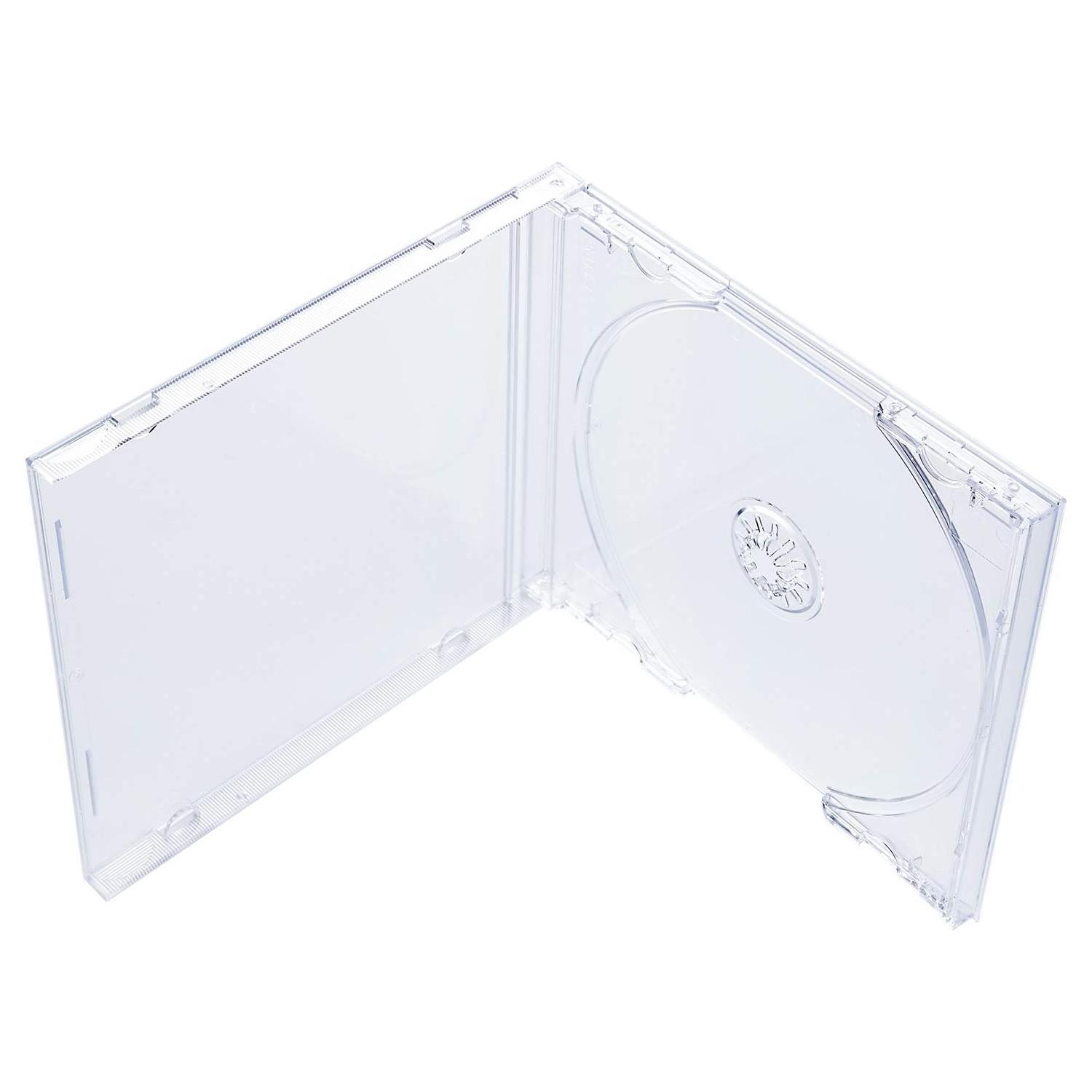 Custom high transparent acrylic CD case DVD set Movie Music VCD ultra thin double DVD protection case