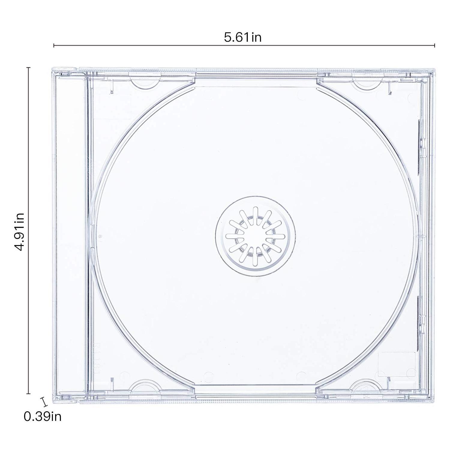 Custom high transparent acrylic CD case DVD set Movie Music VCD ultra thin double DVD protection case