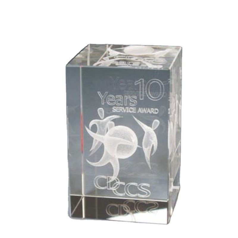 Acrylic Award Trophy blank frame block paperweight Acrylic trophy Cup For Gifts