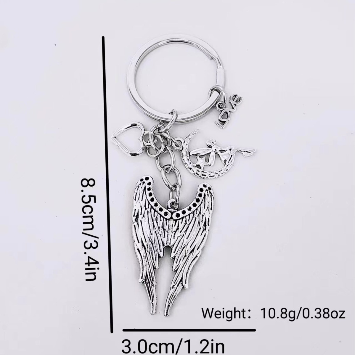 Angel Wings Cupid Wings Couple Valentine's Day Gift Key Chain Saw Screwdriver Wrench Tool Key Chain