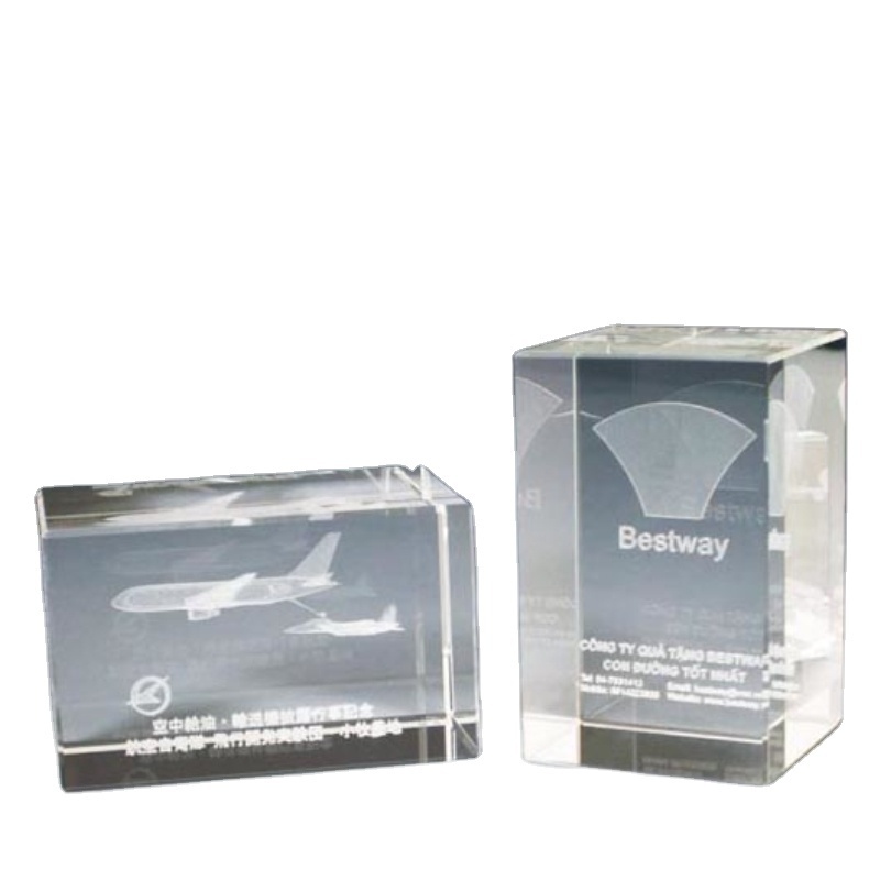 Acrylic Award Trophy blank frame block paperweight Acrylic trophy Cup For Gifts