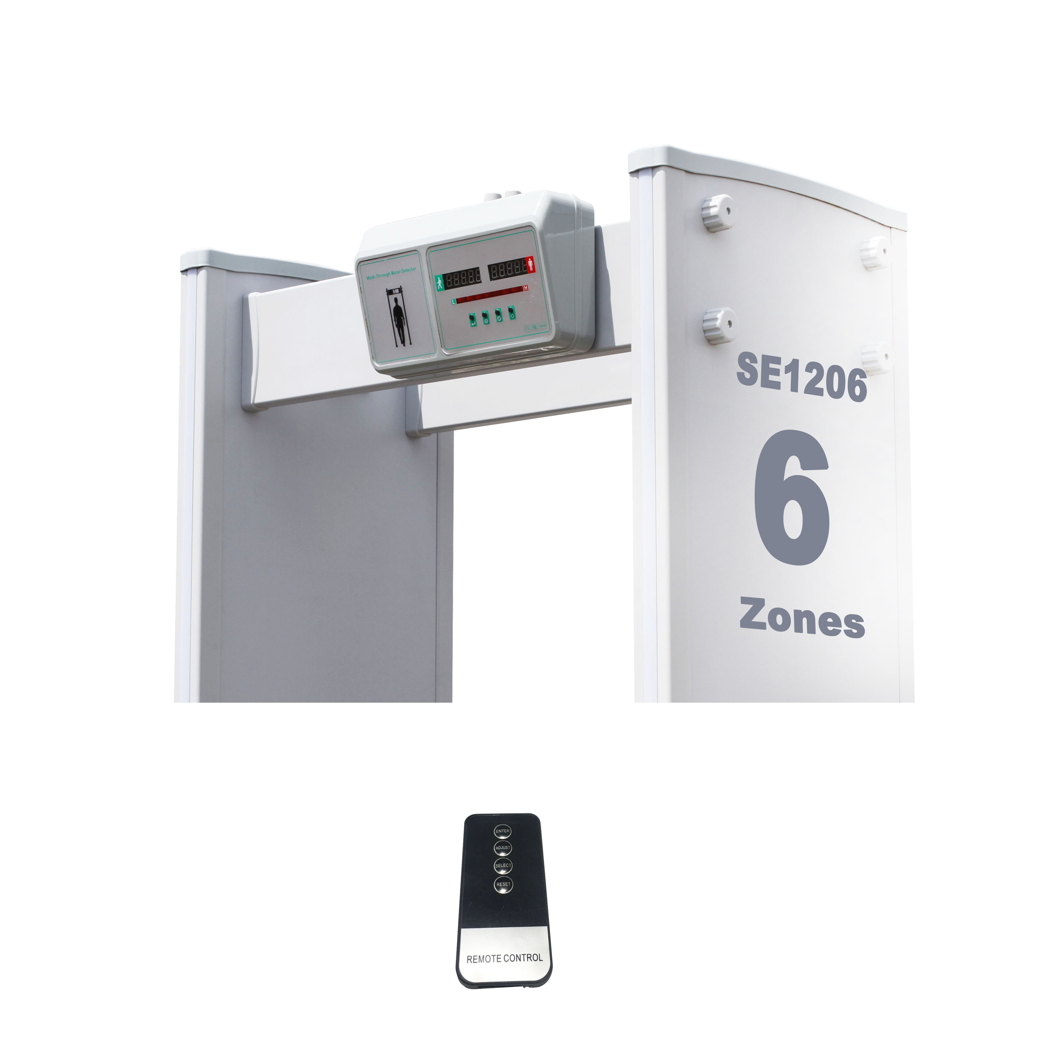 Safeagle SE2406 Security Body Scanning Machine 24 Zone Door Frame Walk Through Metal Detector Gate with High Sensitive