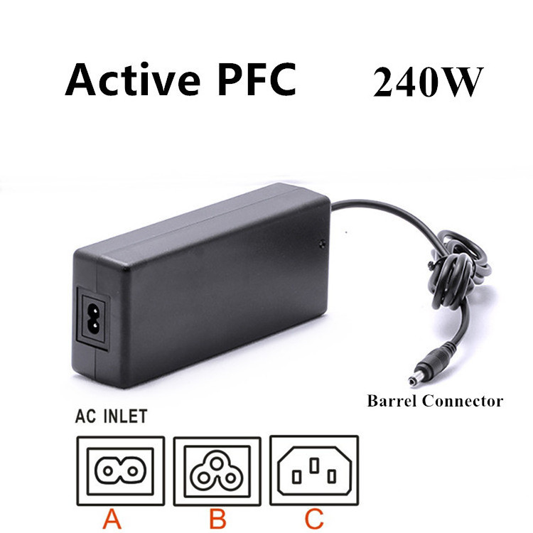 CE ROHS FCC high quality 240w desktop 24v 10a ac switch supply laptop power adapters