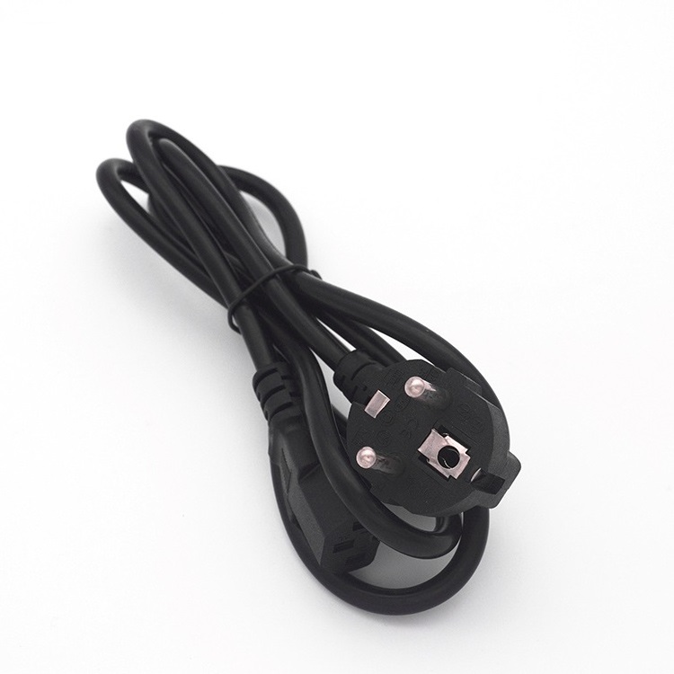 EU Power Cord 1.5m 1.8m 6ft Euro Plug Schuko to IEC C13 Power Supply Cable For PC Computer