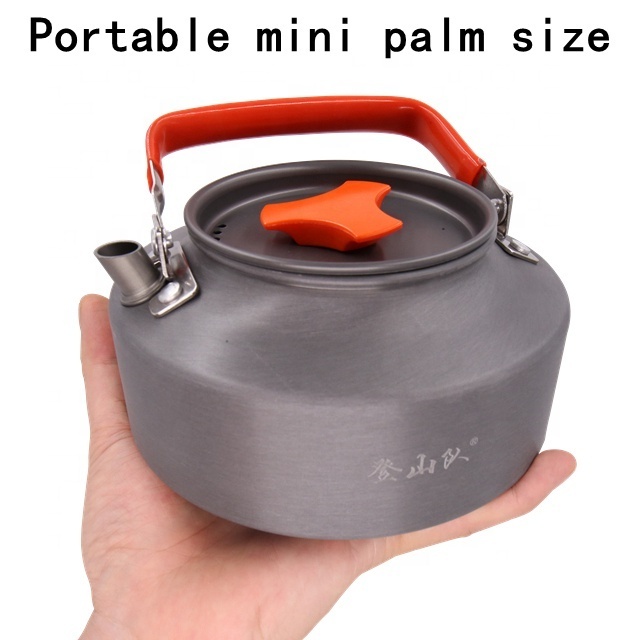 Good Quality Outdoor 1.1L aluminum camping kettle