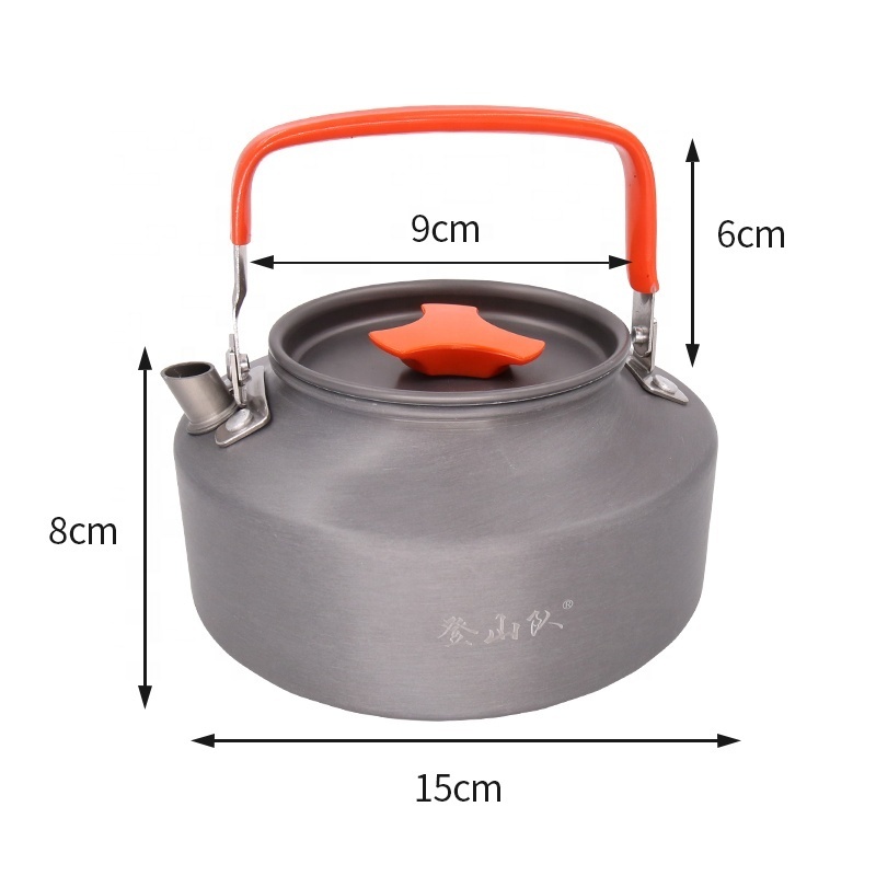 Good Quality Outdoor 1.1L aluminum camping kettle