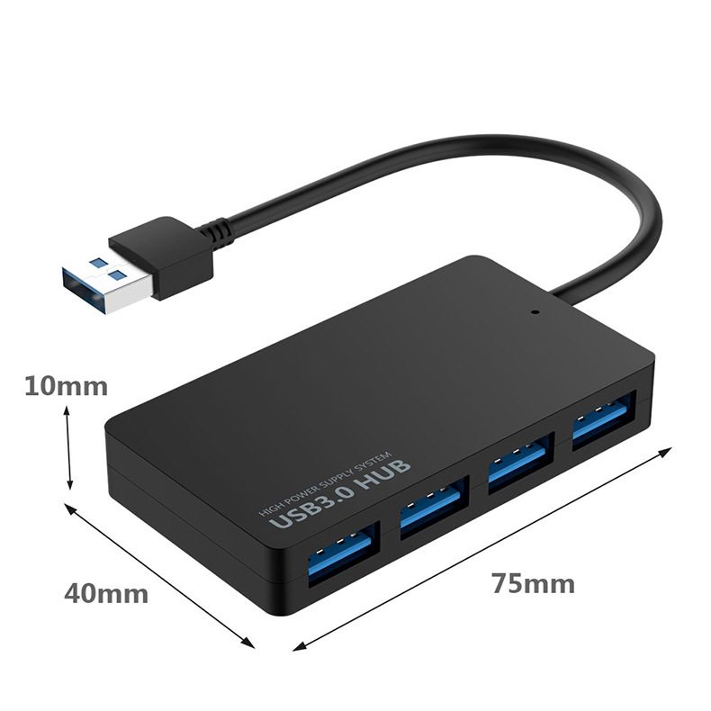 JKS High Speed 4  in 1  USB 3.0 Hub 4 Port USB 3.0 Por Hub  USB Hub Super Thin for PC Accessories