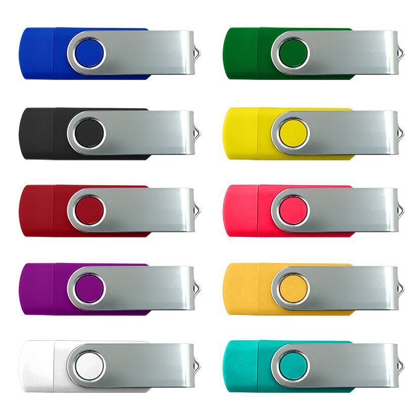 2023 hot selling wholesale 2 in 1 metal otg usb flash drives  multi-function otg usb flash drive 16gb32gb64gb128gb