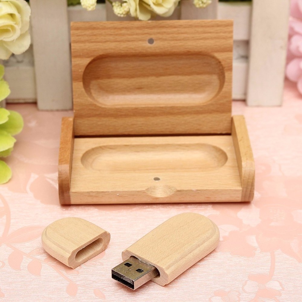 High quality custom logo gift USB 2.0 3.0 32gb 64 gb 128gb pen drive memory sticks Wooden USB flash drive with wood box