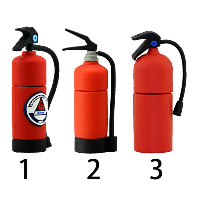 Wholesale Fire Extinguisher Model 8GB 64GB USB Flash Drive Fire Hydrant USB Drive PVC Custom Logo Promotional Gifts