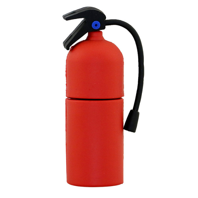 Wholesale Fire Extinguisher Model 8GB 64GB USB Flash Drive Fire Hydrant USB Drive PVC Custom Logo Promotional Gifts