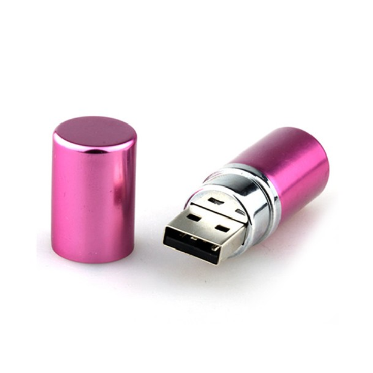 Lipsticks Metal USB Flash Drive Novelty Battery Custom Logo Cheap 1gb 32gb Lipsticks USB Sticks Promotional Gifts