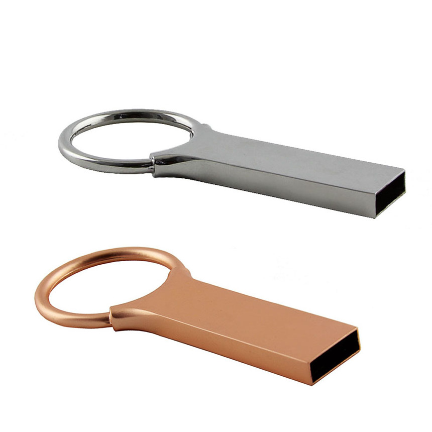 Portable Metal Waterproof Usb Key Ring 8Gb 16 Gb Flash Drive 32Gb 64Gb Memory Storage Car Key Chain Usb Stick