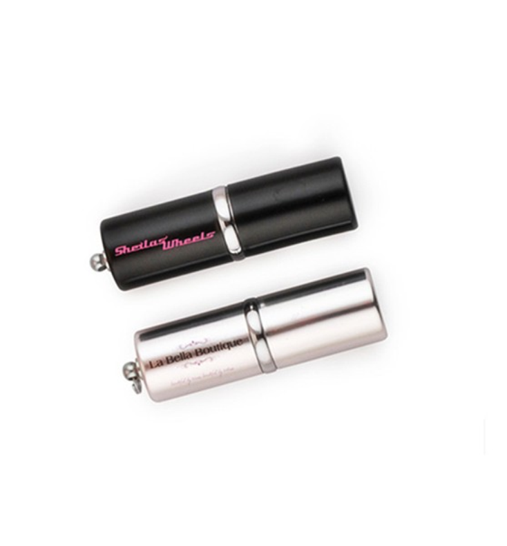 Lipsticks Metal USB Flash Drive Novelty Battery Custom Logo Cheap 1gb 32gb Lipsticks USB Sticks Promotional Gifts