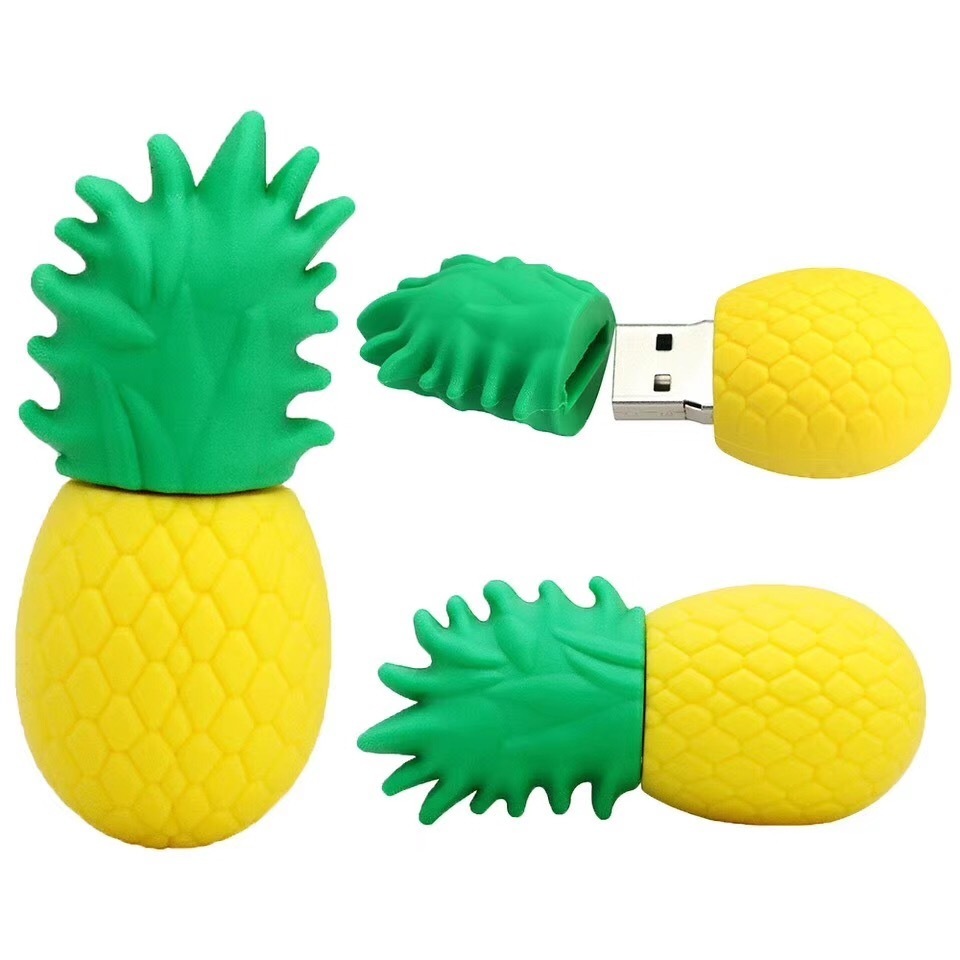 Wholesale Fruit Shaped USB Sticks 100% Real Capacity Watermelon Memory Sticks Fruit Pendrives Custom Logo