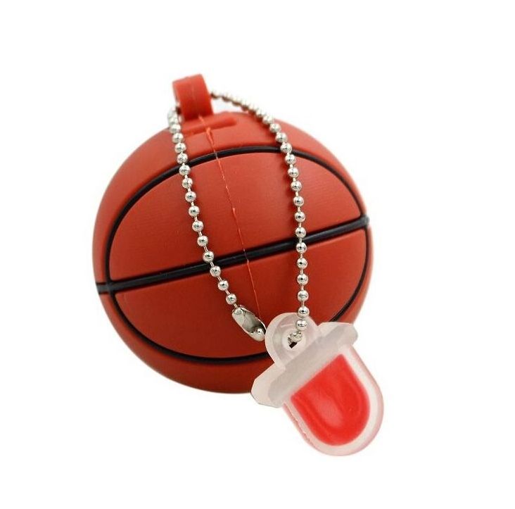 16 GB Basketball USB Flash Drives With Key Chains Full Capacity Good Chips 2 Years warranty PVC Basketball USB Sticks