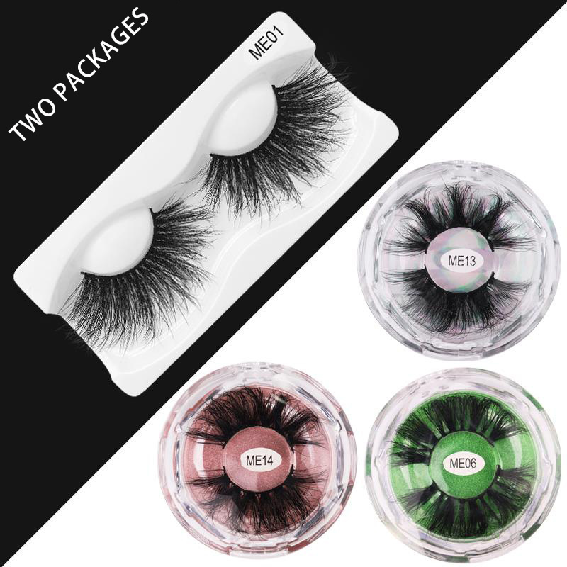 100% Mink Fur False Eyelashes Wholesale Private Label Free Sample Customize Packaging Real 3D Mink Eyelashes