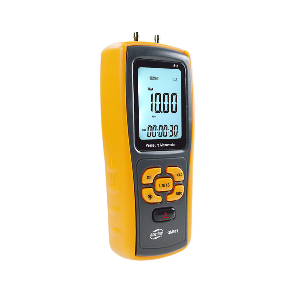 GM511 Digital Pressure Manometer Air Differential Gauge Portable