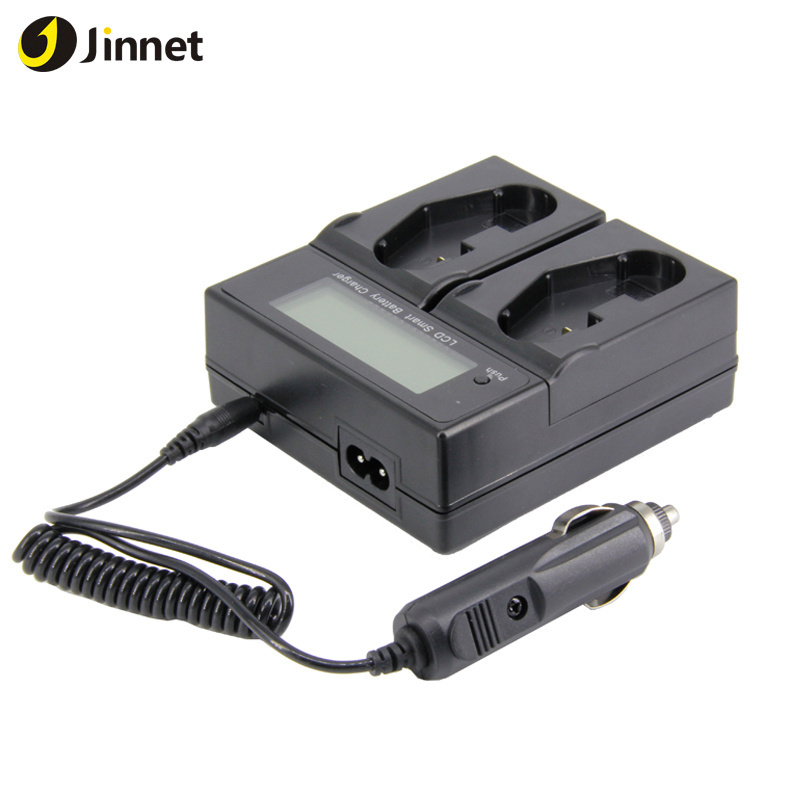 Dual Battery Charger for Nikon MH-26 EN-EL18 EN-EL18a and Nikon D4, D4S (with Adapter for Canon LP-E4, LP-E4N)