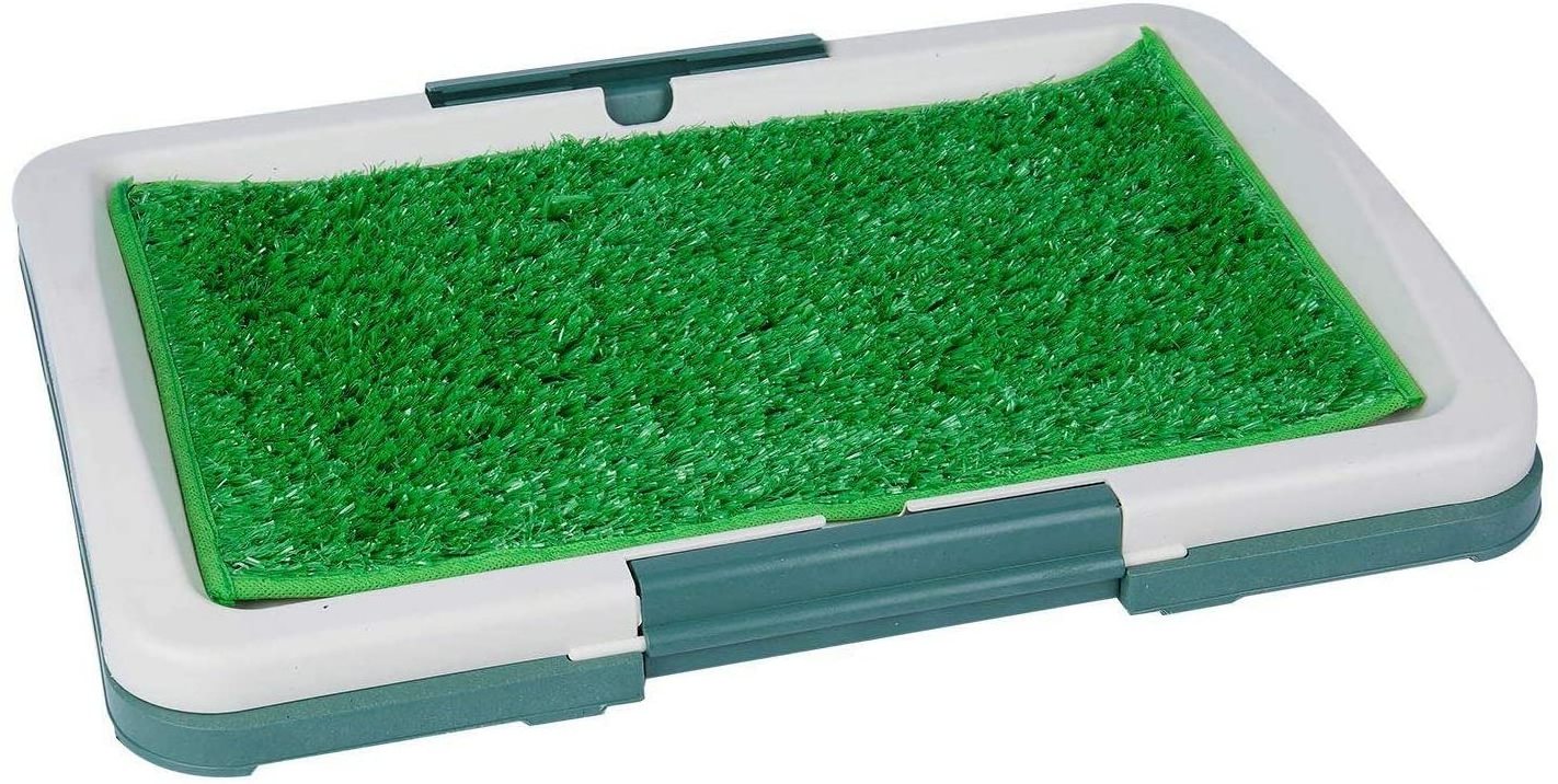 Artificial Grass Indoor Potty Trainer Tray Puppy Dog Training Pet Toilet Dog Grass Pee Pad Sustainable Litter Cat Scoop Plastic