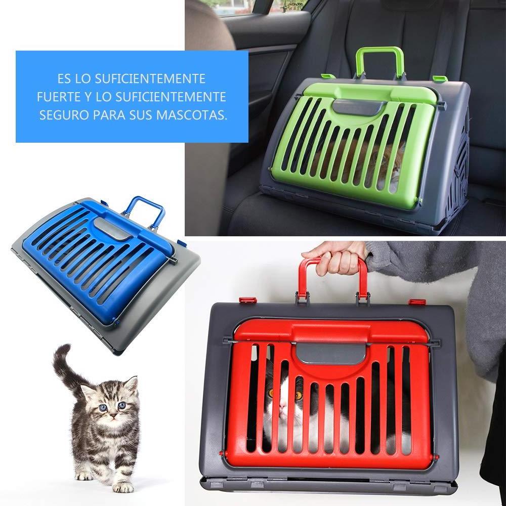 Petdom Designs Sport Pet Foldable Travel Cat Carrier With A Waterproof Bed - Front Door Plastic Collapsible Carrier