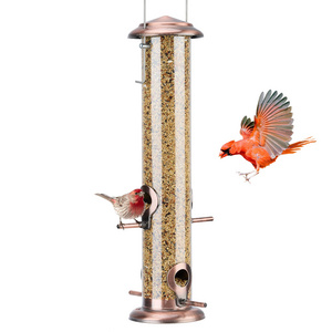 Petdom Metal Bird Feeder Bird Bowl Outdoor Hanging Automatic Food Bowl 430 Stainless Steel Pet Feeder