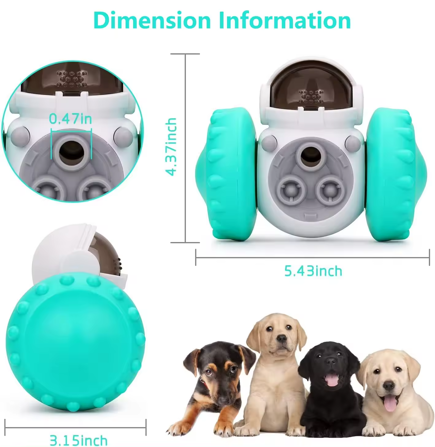 Petdom Puzzle Slow leak Feeder Toys for Dogs Fun Multifunction Interactive Chase Dog Cat Toys Pet Leaky Food Indoor Outdoor Toy