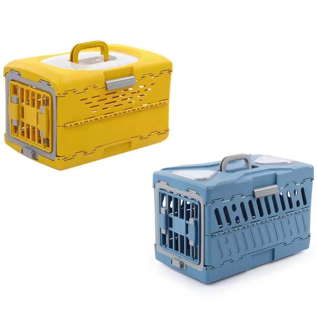 Pet Wholesale of portable foldable cat dog cages outdoor breathable space capsule pet aviation box