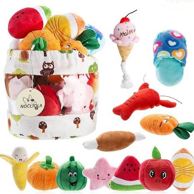 Plush Small Dog Toys for Dogs, Stuffed Dog Toys with Squeakers,12 pcs Puppy Toys with a Carrying Bag for Small Medium Size Dogs