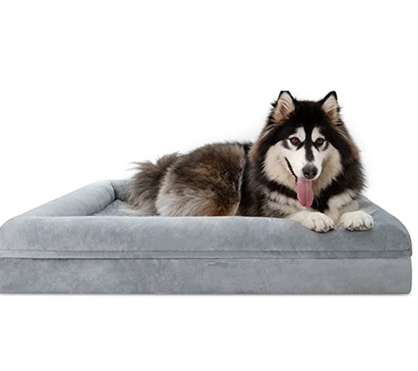 Dog Beds for Extra Large Dogs Orthopedic Washable Dog Bed with [Removable Bolster]