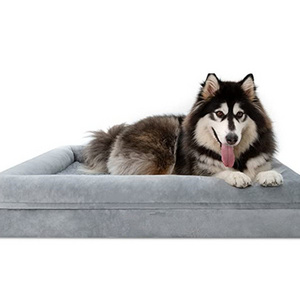 Dog Beds for Extra Large Dogs Orthopedic Washable Dog Bed with [Removable Bolster]