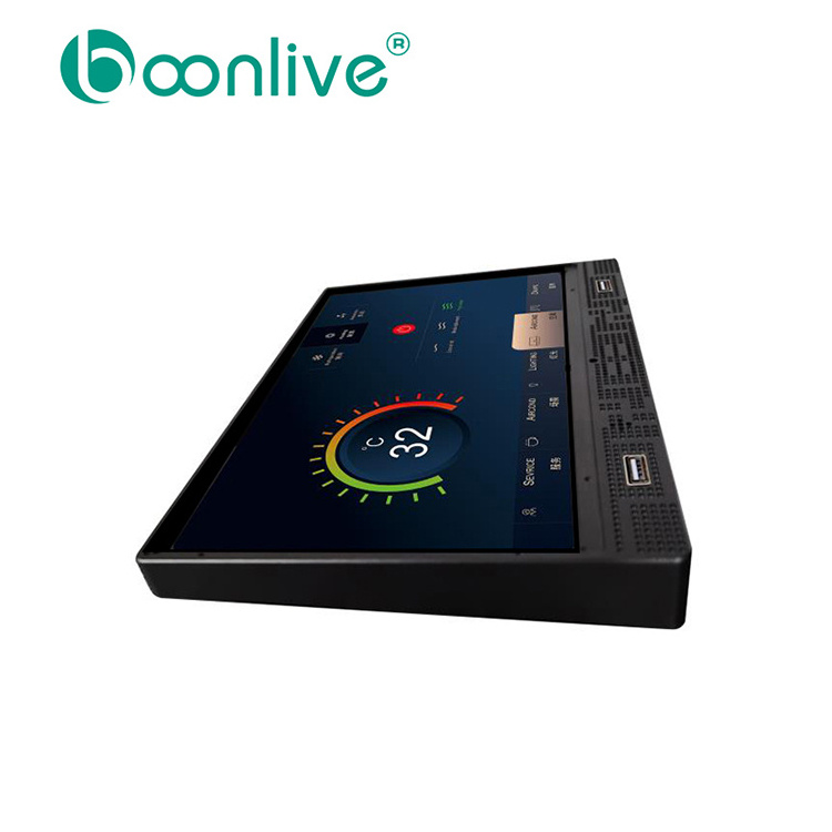 Boonlive Shenzhen Smart Hotel 7 inch Touch Light Wall Pad Switch For RS485 Modbus System