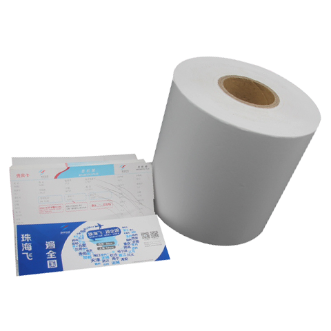 Factory price cheap customized airline ticket thermal paper boarding pass printer paper