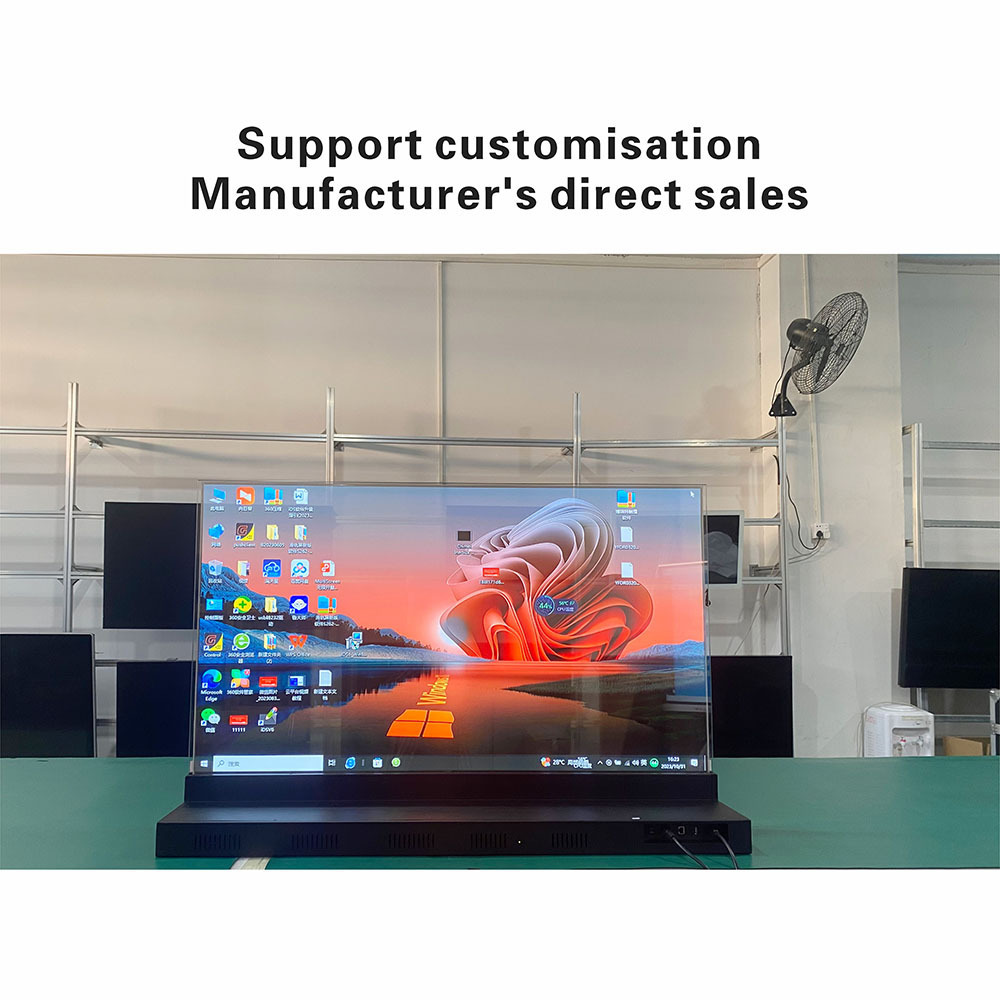 55-inch HD display new commercial advertising screen digital signage OLED transparent screen