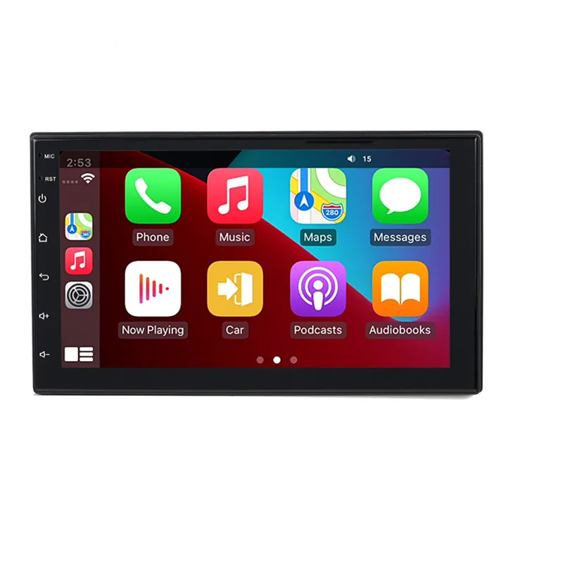 Custom Cheap Good Price 7 inch Android Universal Car Radio 2.5D Screen IPS Screen BT GPS Carplay Car Multimedia Player