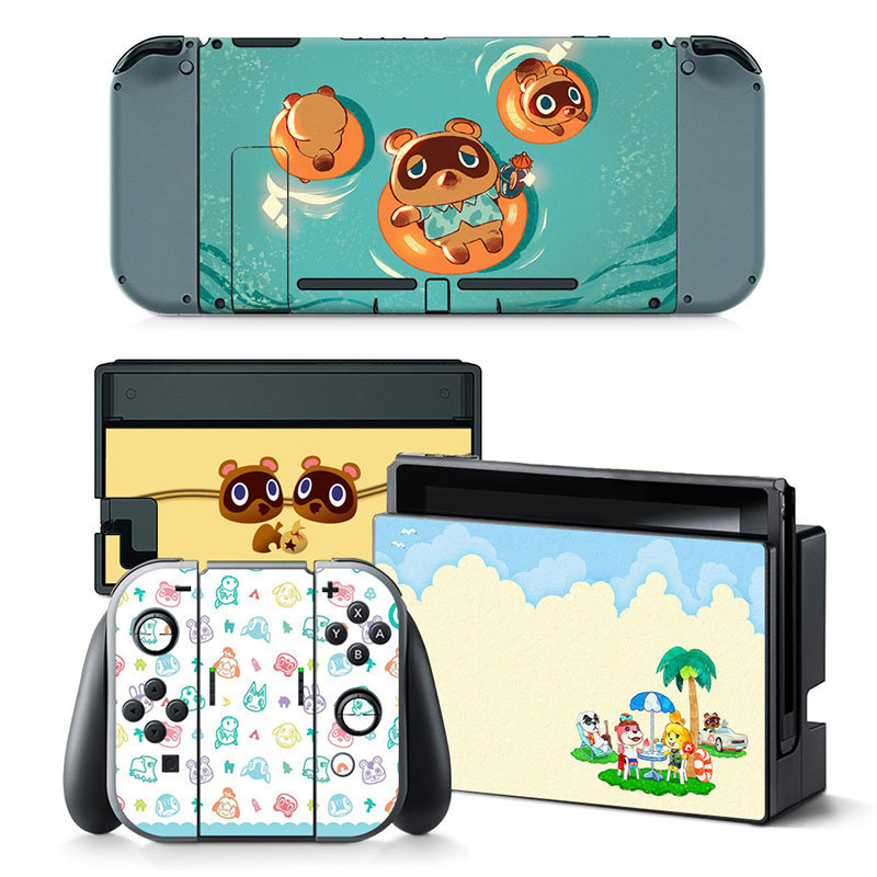 Front&Back Vinyl Skin Sticker Decal Cover for Nintendo Switch Console and JoyCon Controller