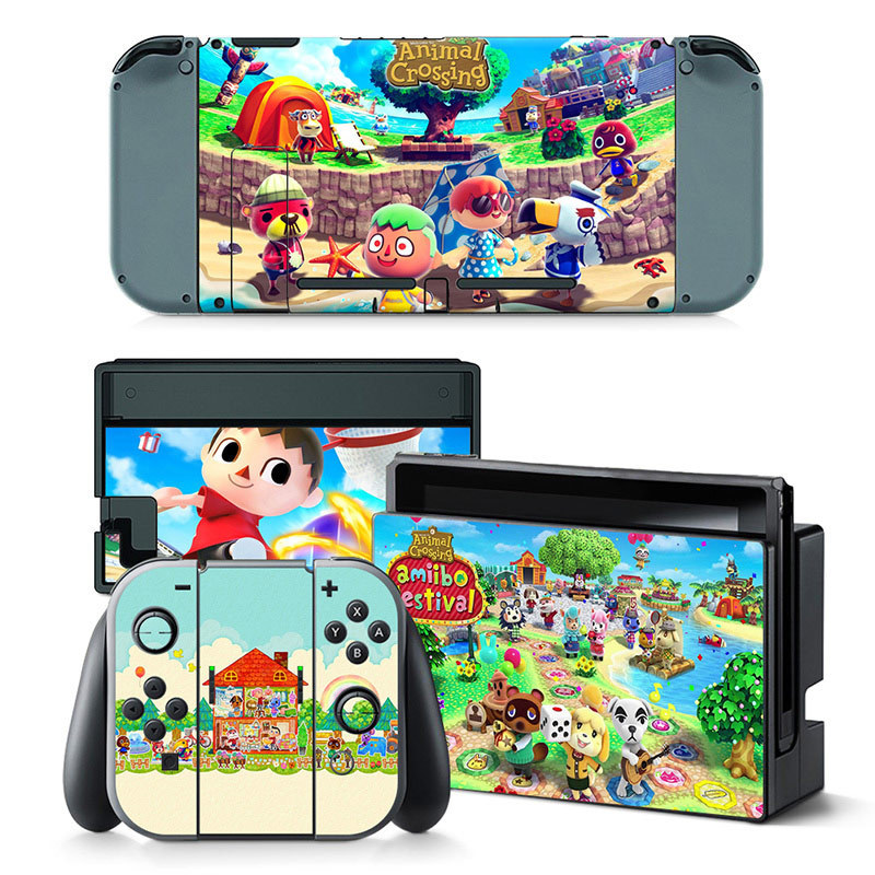 Front&Back Vinyl Skin Sticker Decal Cover for Nintendo Switch Console and JoyCon Controller