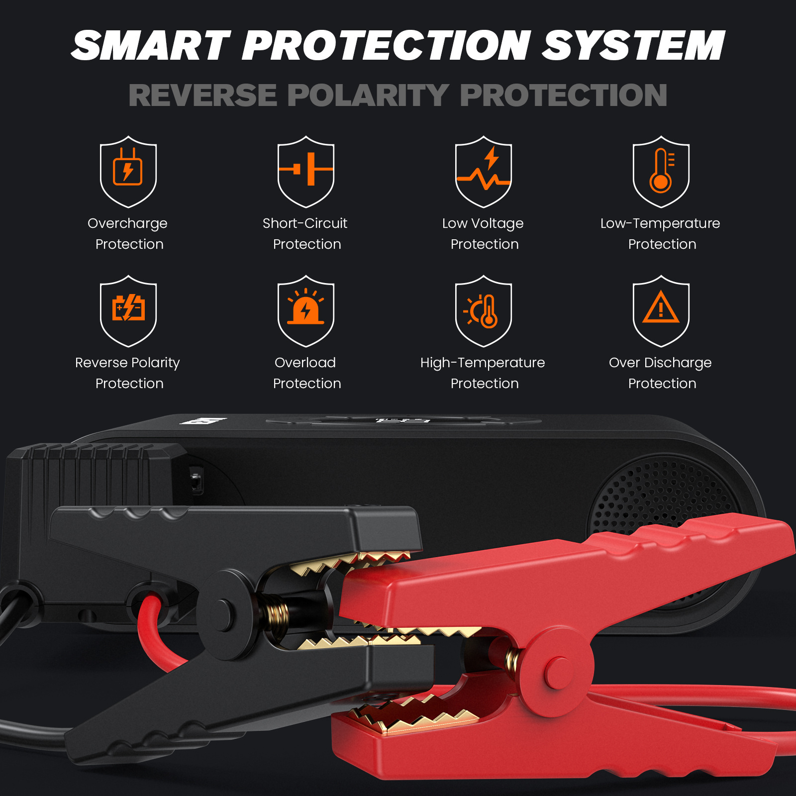 AKP-P200 Jump Starter With Tyre Inflator Jump Box With Air Compressor 150PSI Car Jump Starter With Air Pump