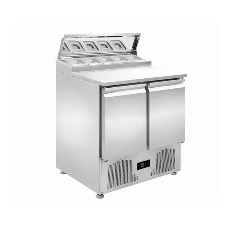 Hot selling supermarket island freezer commercial island freezer refrigeration with curved glass door for frozen food