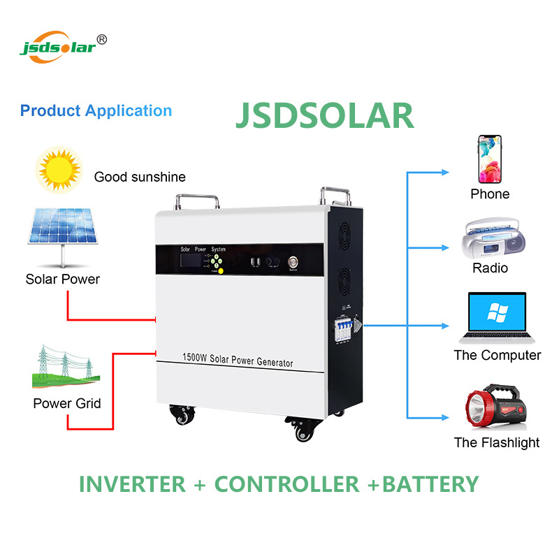 complete solar panel system kit 3kw with solar li battery inverter controller portable 3000 watt all in one solar power system