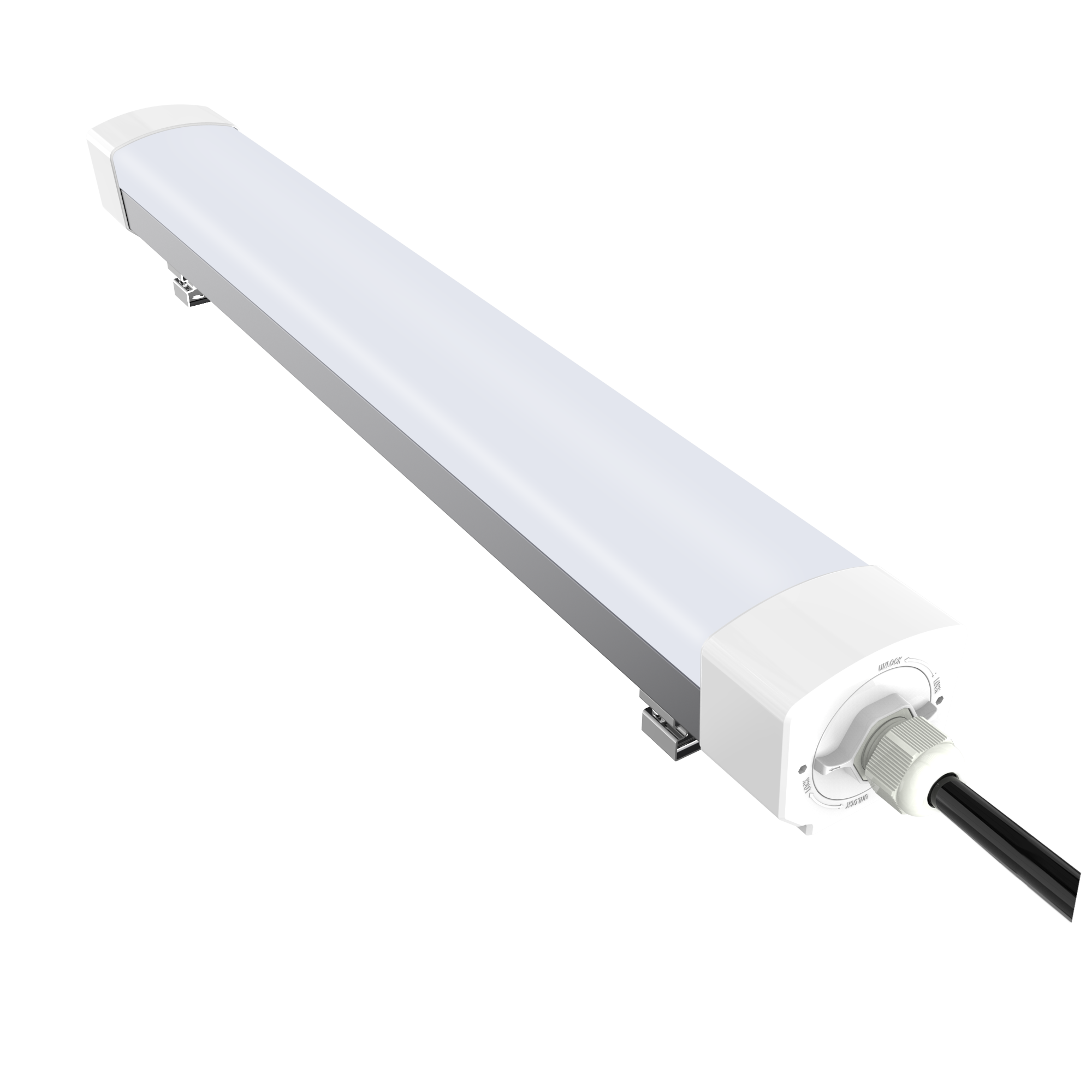 tri-proof batten light aluminum 3CCT Tri-proof Dali  linkable fixture ip65 linear led light