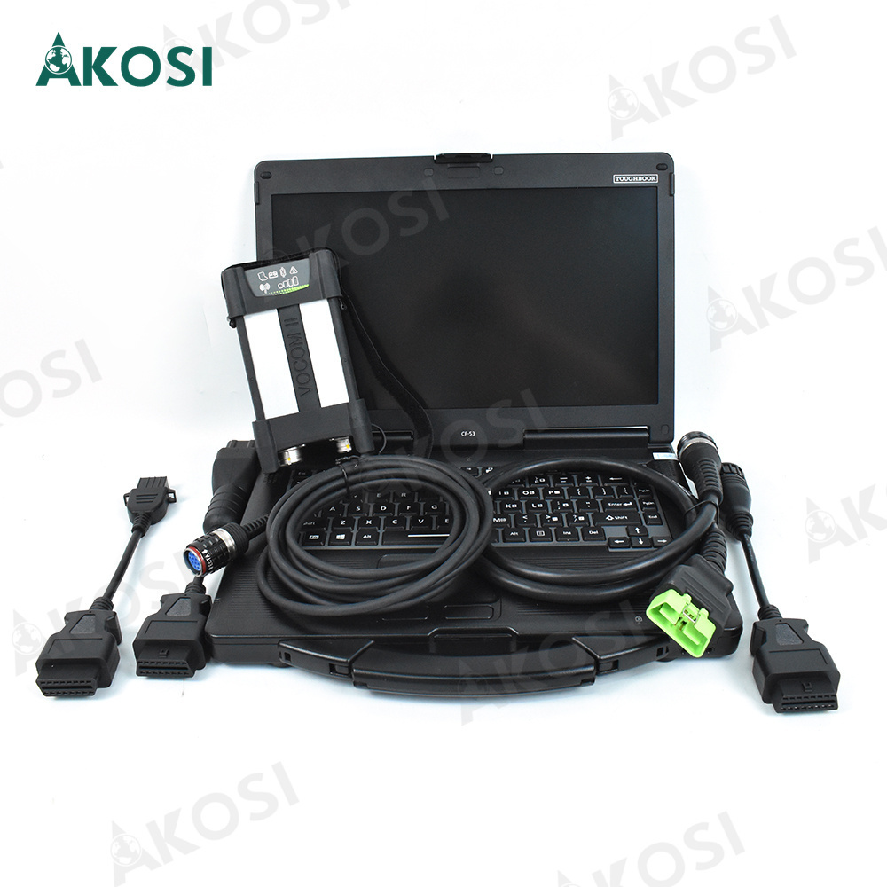 Original For VOCOM II Vocom2 88894000 Heavy Duty Truck Diagnostic Tool with 2.8.150 VOCOM II and CF53 laptop