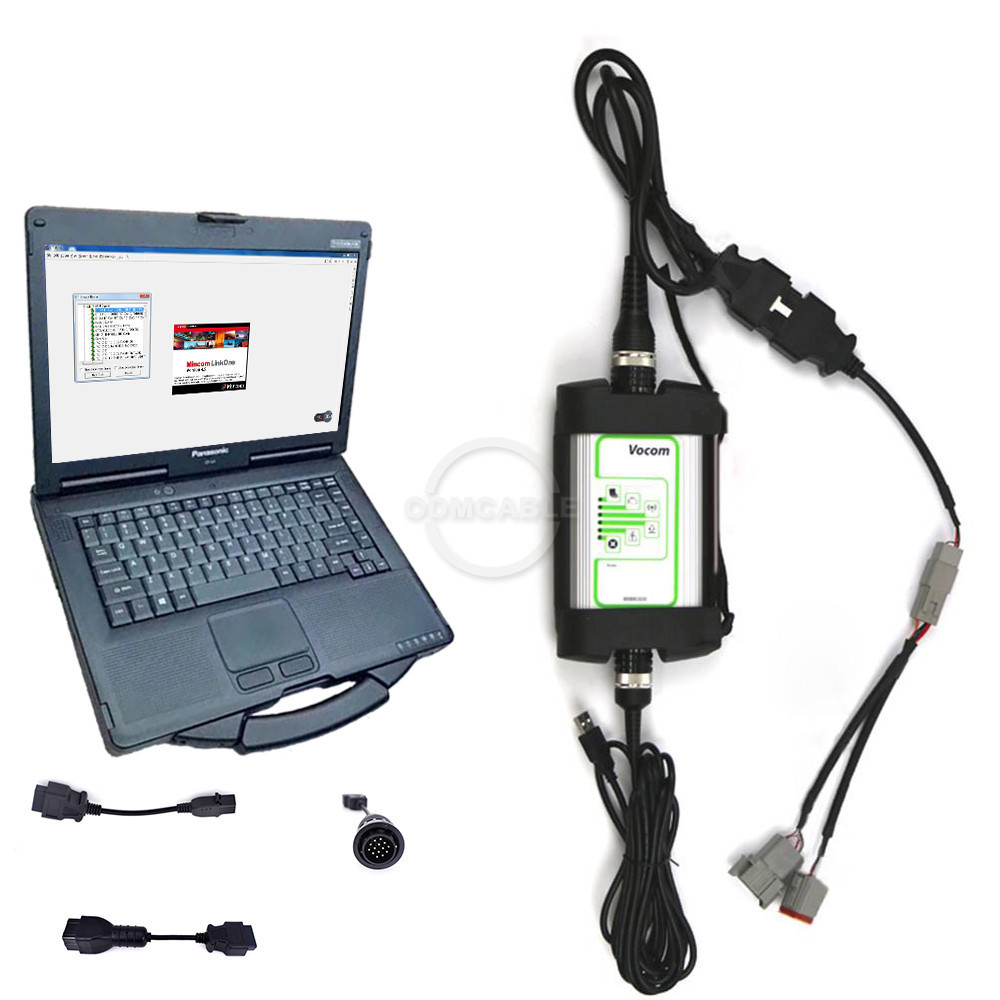 88890304 OBD2 Cable 88890305 USB cable for volvo penta Vodia5 Diagnosis Scanner with cf52 laptop Vocom 88890300 Interface