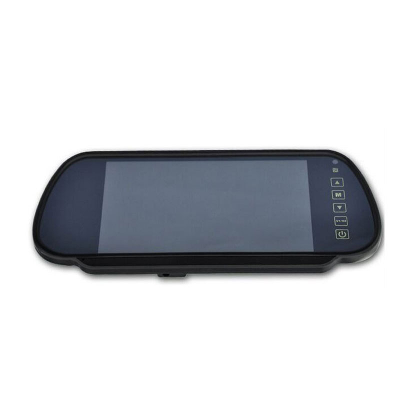 7 inch widescreen car MP5 rearview monitor mirror with touch button